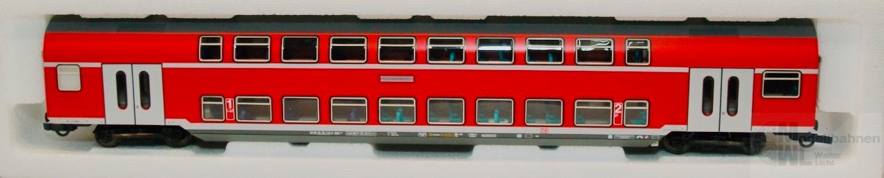 Roco 45280 - Roco - Doppelstockwagen DB 1/2.Kl verkehrsrot H0/GL